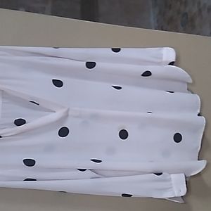 Black and white blouse